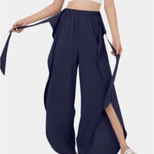 NWT Halara Breezeful™ High Waisted Lace Up Palazzo Flowy Pants